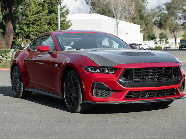 2024+ FORD MUSTANG S650 | CARBON FIBER FRONT GRILLE INSERT REPLACEMENT UPPER & LOWER